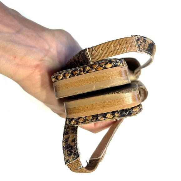 Jonak Paris Snakeskin Leather Slingback Ballet Flats 7.5 - Picture 13 of 16